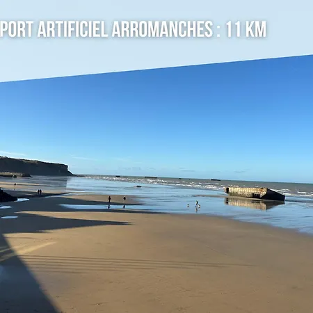 Chant Des Mouettes Maison Rénovée Spacieuse Confort Grand Jardin Belle Terrasse Aménagée Parking 8 Personnes 4 Sdb 5 Wc à 10 Mn à Pied De La En Bessin Tous Commerces Restaurants Proche Omaha Casa vacanze Port-en-Bessin-Huppain